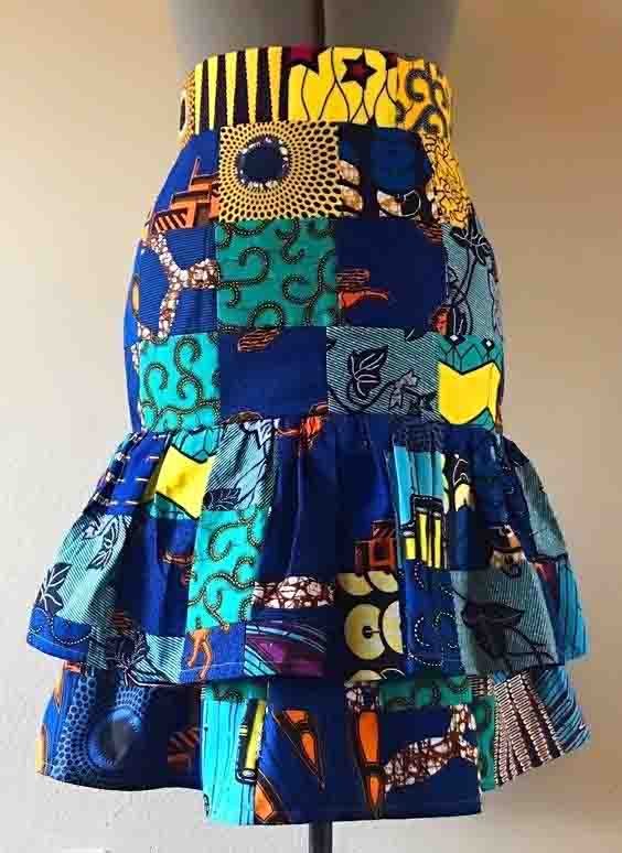 Layered Ankara Skirts