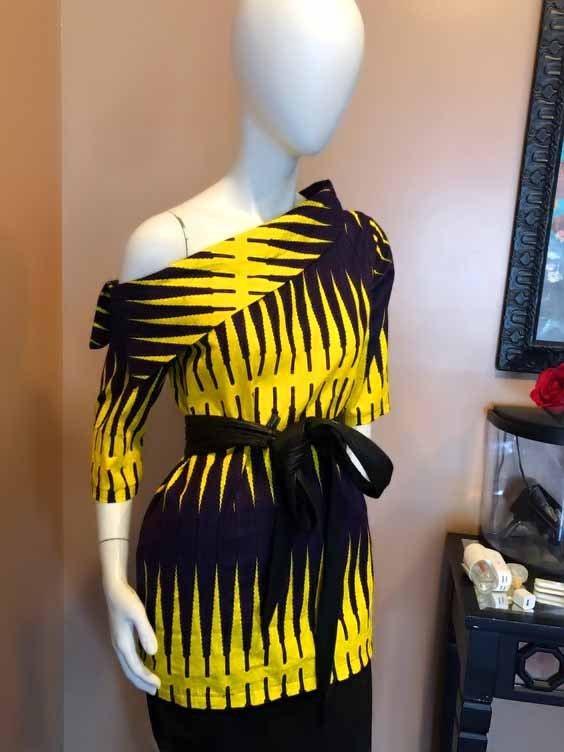 Ankara Off-Shoulder and One-Shoulder Styles