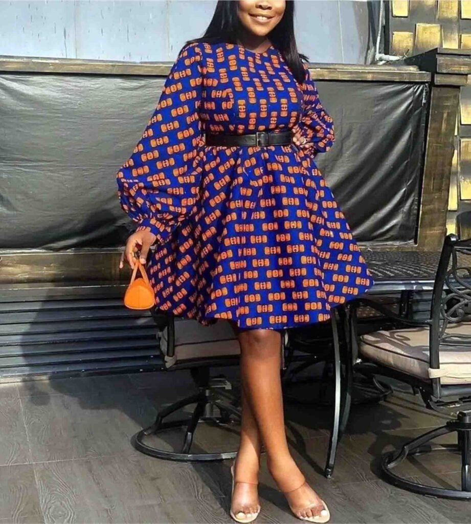 Ankara Short Gowns For Women