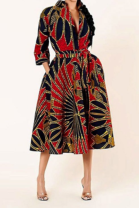 Ankara Semi Gown