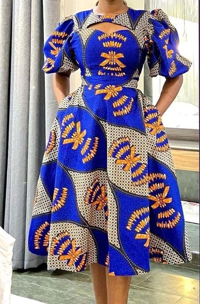 Ankara Semi Gown