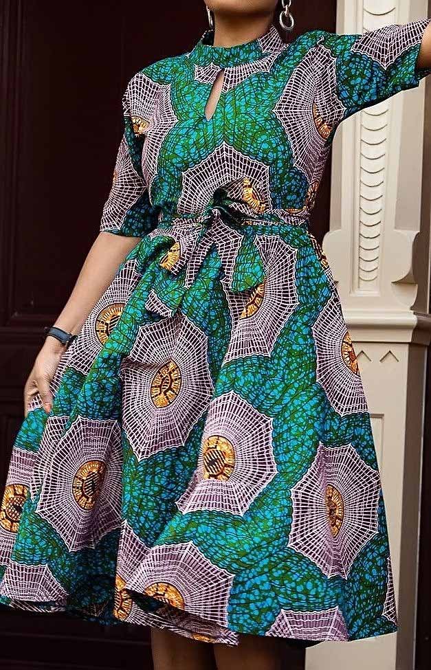 Ankara Semi Gown