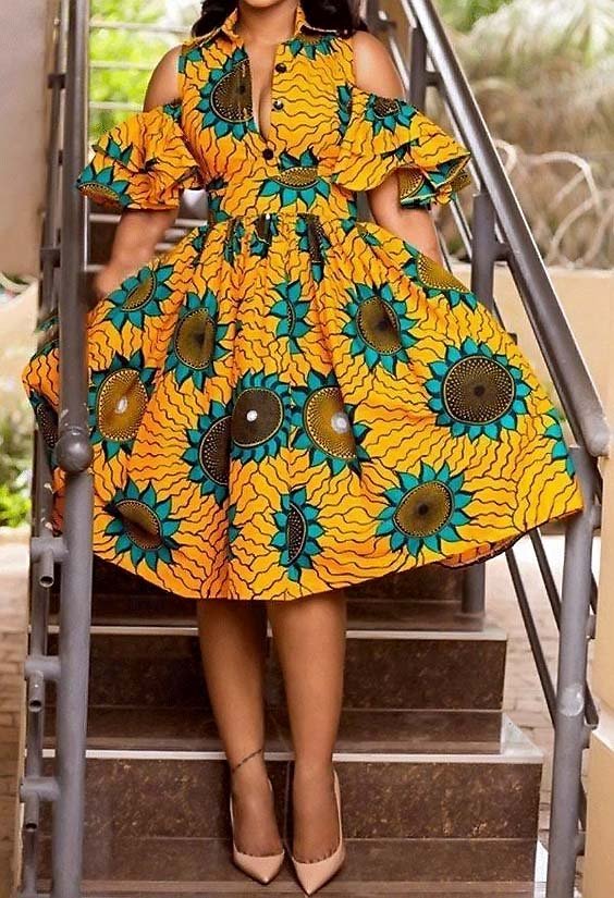 Ankara Semi Gown