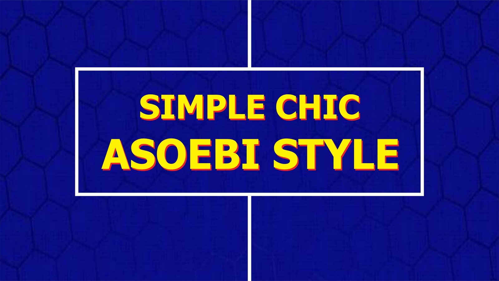 Simple Asoebi Style